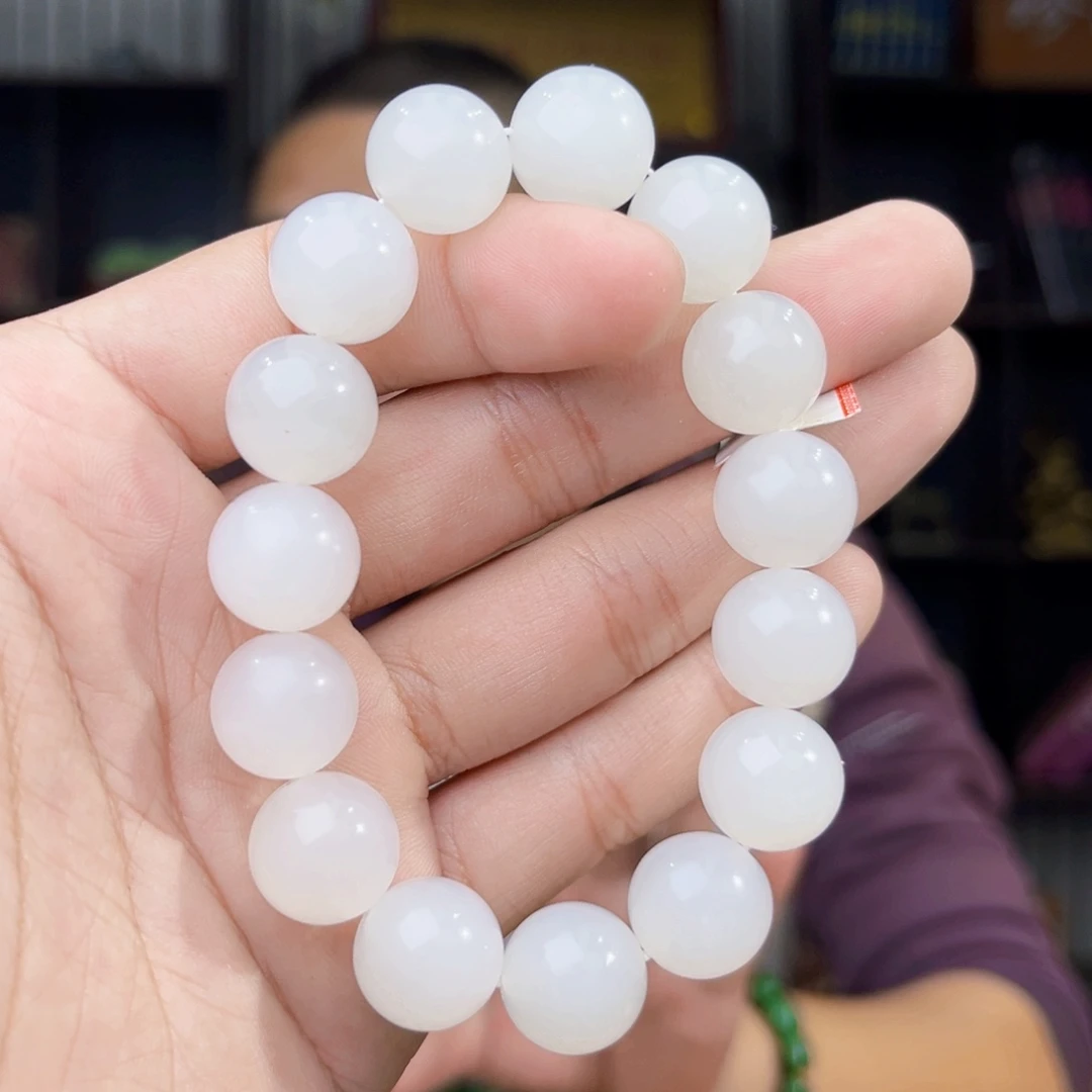 和田玉未镶嵌手串天然和田玉新疆05年于田卡14