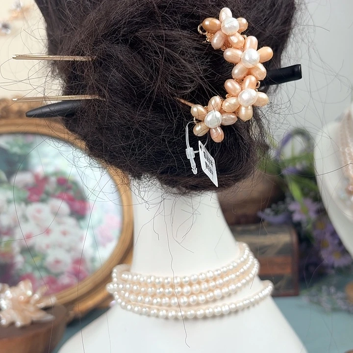 未镶嵌发饰淡水珍珠