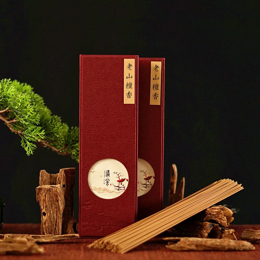 老山檀香线香高油性家用香薰淡雅奶香型办公熏香固体持久留香