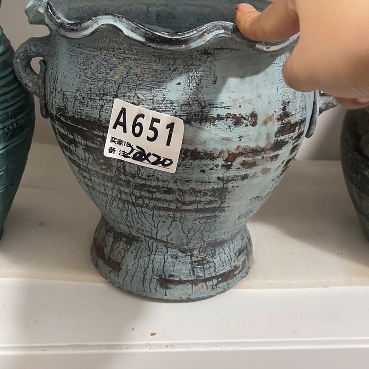 L***a手工制作工艺花盆