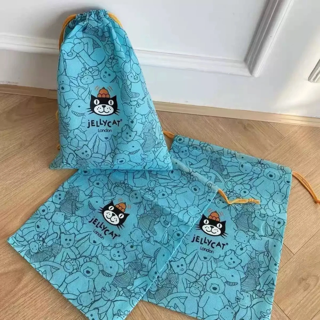 蓝色袋子防尘袋收纳袋子毛绒玩具挂件款