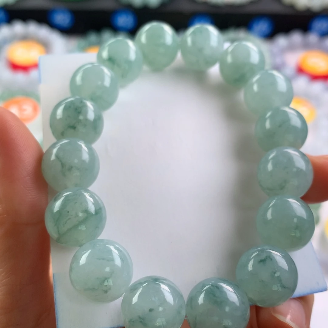 翡翠未镶嵌手链卡13.6