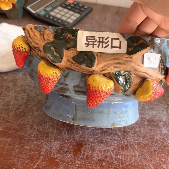紫砂花盆粗陶材质多肉花盆