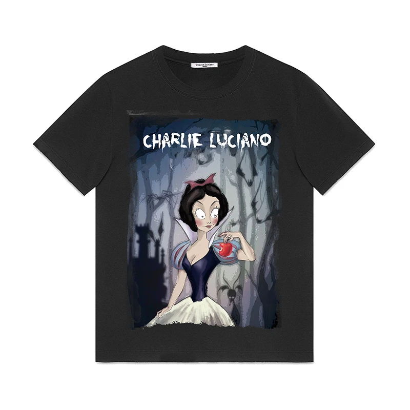 Charlie Luciano 汪卓成/陈意涵同款 公主tee黑
