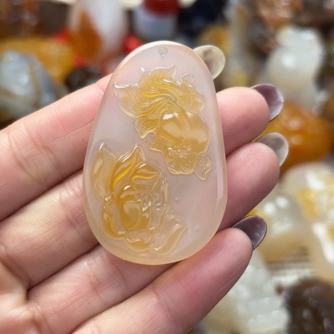 未镶嵌挂件玛瑙/玉髓