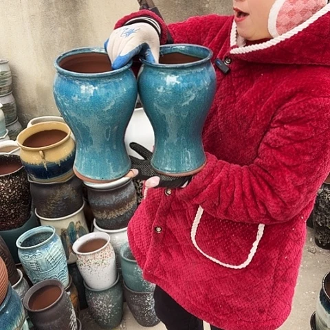 口14高25瑕疵盆子。