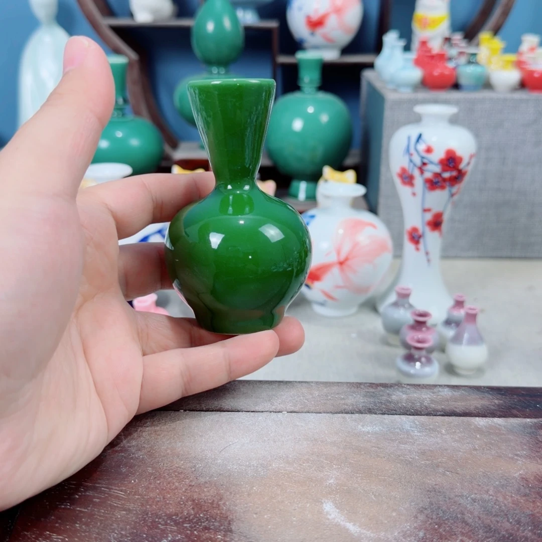 陶瓷手工小花器摆件