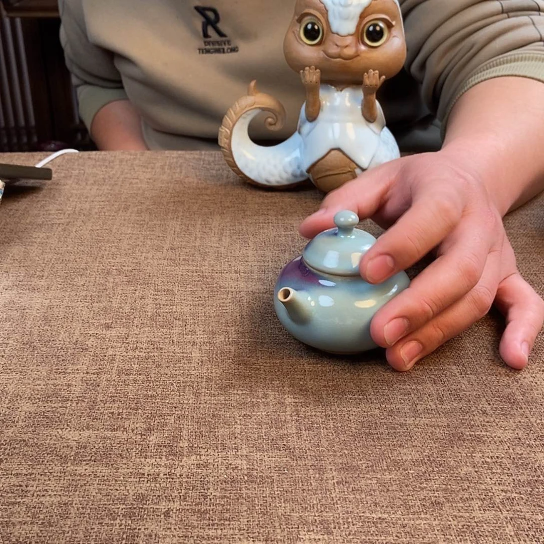 瓷片钧瓷茶壶茶具
