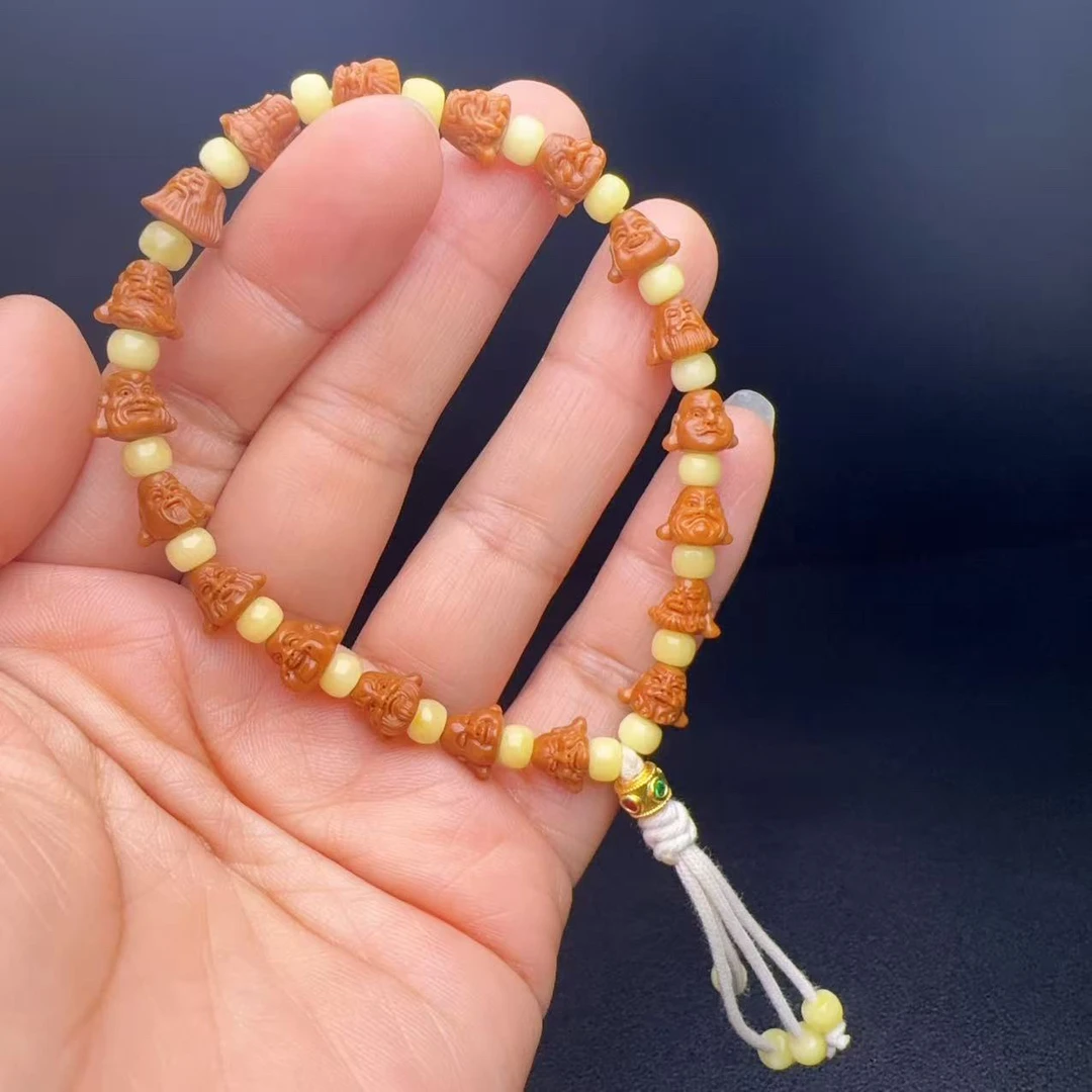 双12年终促直降 0.75手工柳叶国产核核尖雕刻十八罗汉高端收藏品