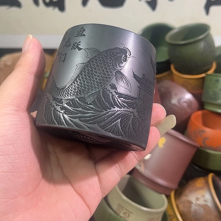 茶杯紫砂全手工紫砂主人杯