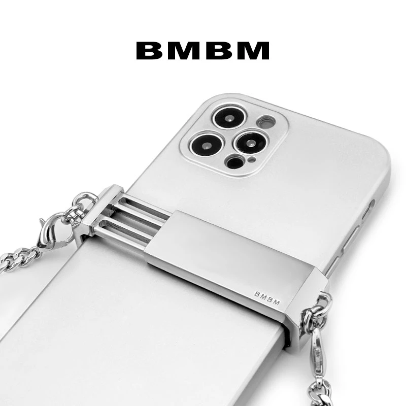 BMBM手机夹 斜挎链配件 金属链条手机壳挂链手机挂绳斜挎绳身体链