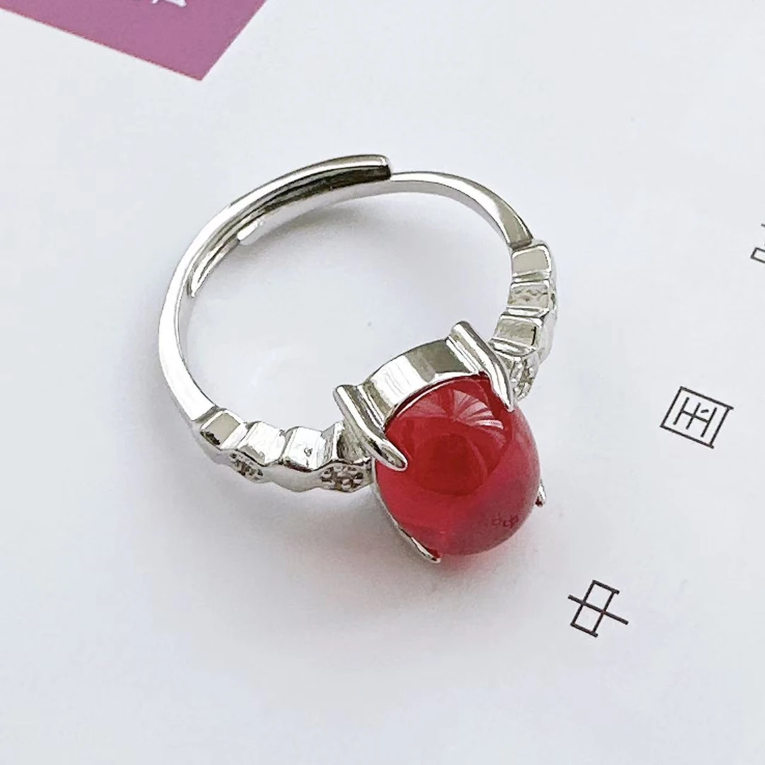 【请梧云初】精工典藏培育红宝石戒指905