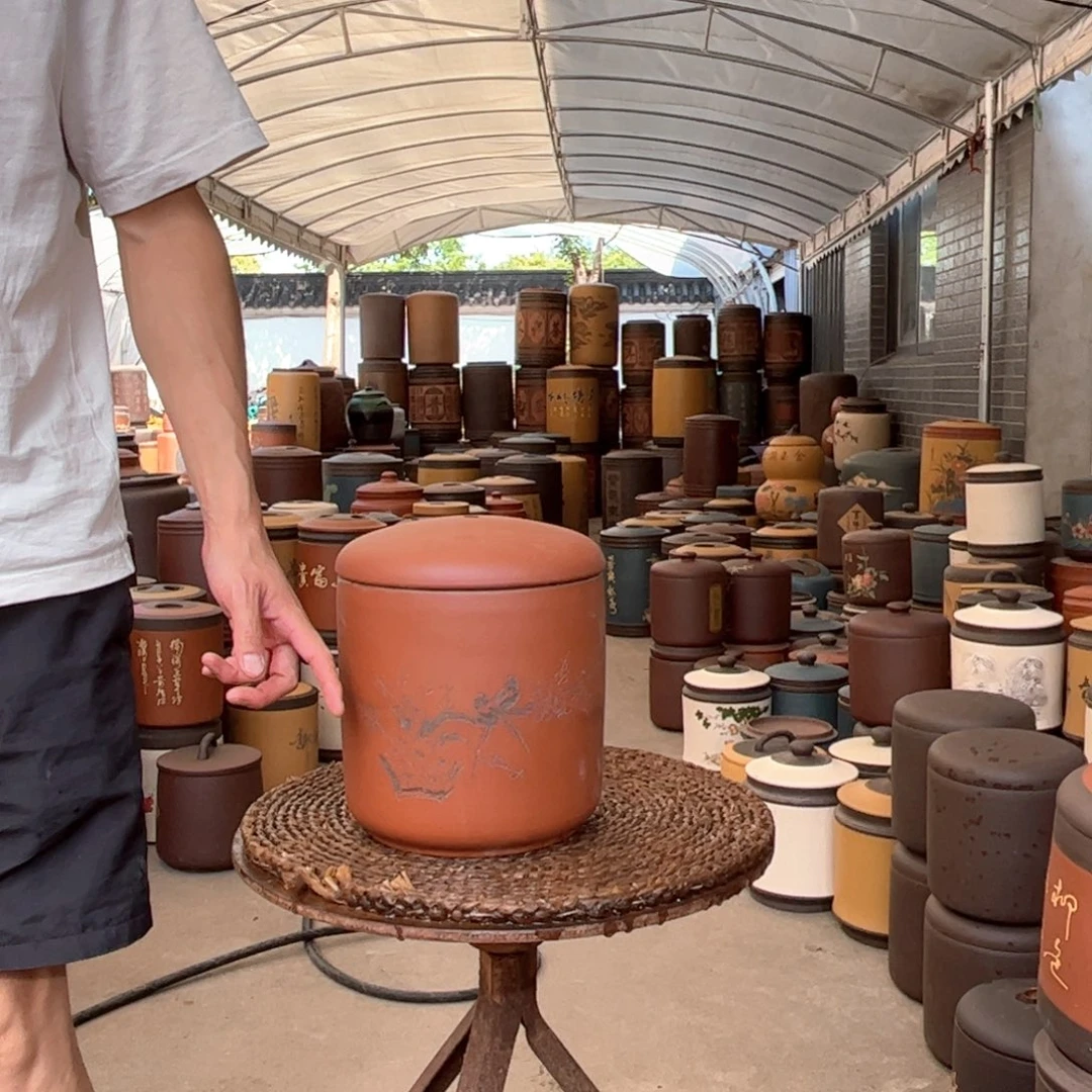 紫砂茶叶罐7 饼茶叶罐