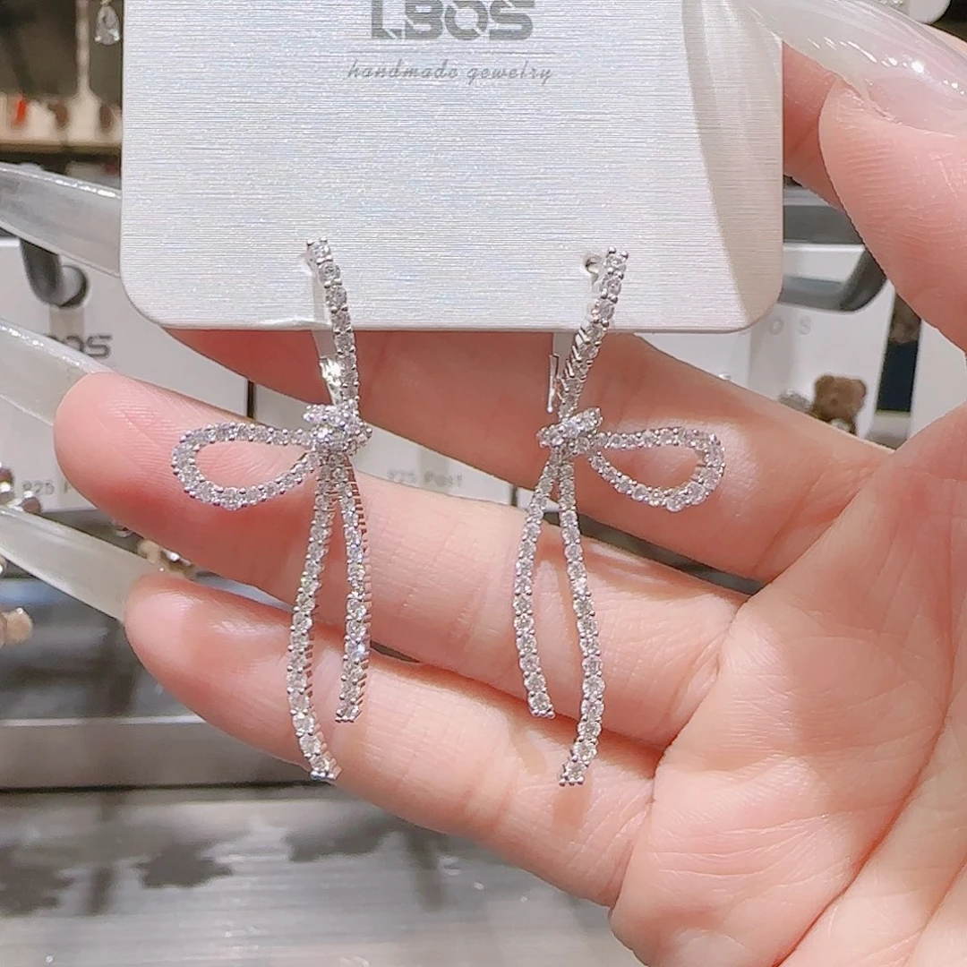 锆石铜合金925银耳环