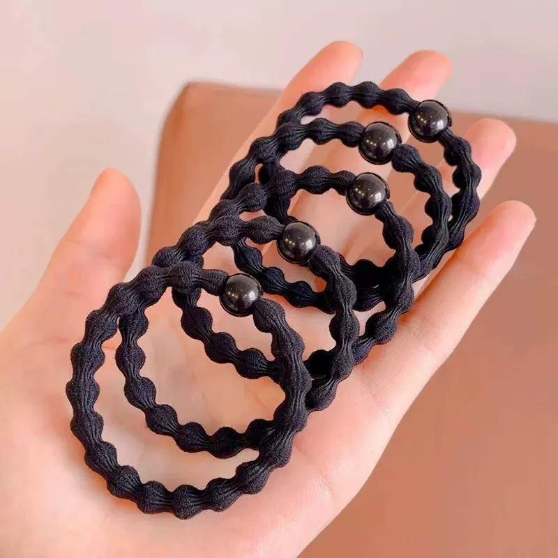 抢！爆款【超值5条装】豆豆发圈女扎高马尾新款发绳高弹力耐用不伤发