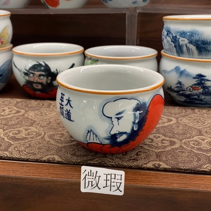釉下老陶泥手工绘制