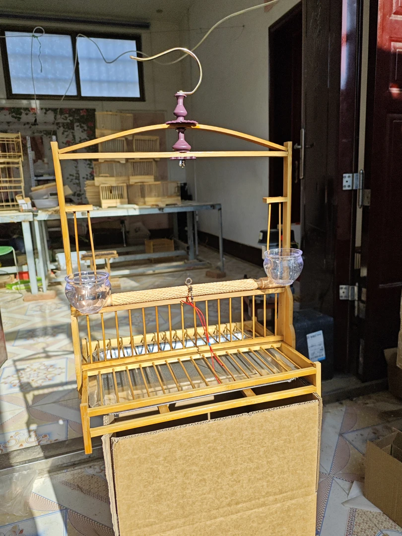 纯手工竹制鸟用站架鹦鹉站架玄凤鹦鹉站杠小鸟站架鸟站杆站杆鸟架