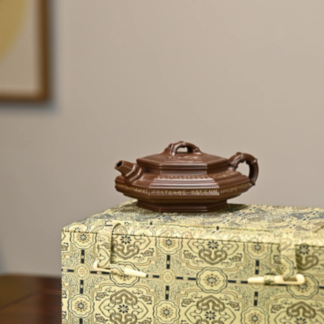 六方虚竹·全手工         /正高工作品   200cc/一厂紫泥