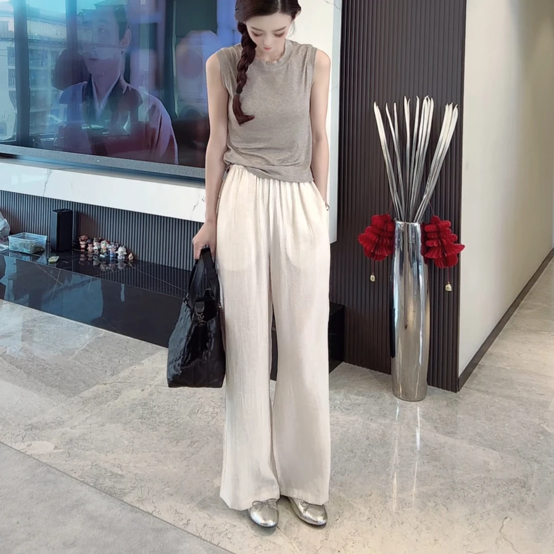 岑岑女装自制-夏季新品【老钱风直筒裤】显瘦舒适百搭裤