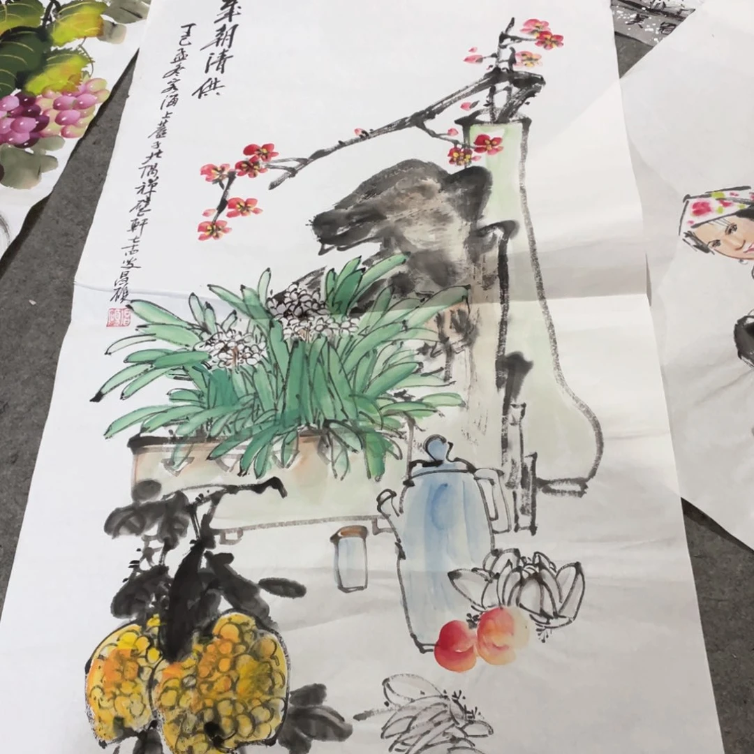 国画国画作品画画一个作品