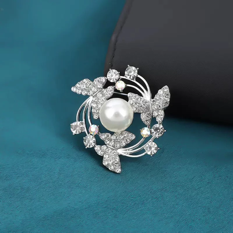 合金胸针 锌合金蝴蝶胸针#46时尚百搭胸花