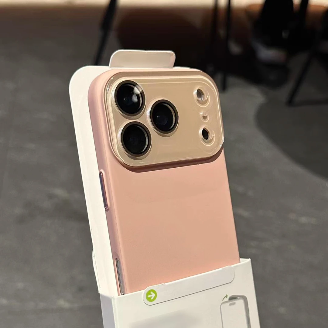 砂粉色适用苹果17promax新款手机壳16高级感15简约14时尚13保护
