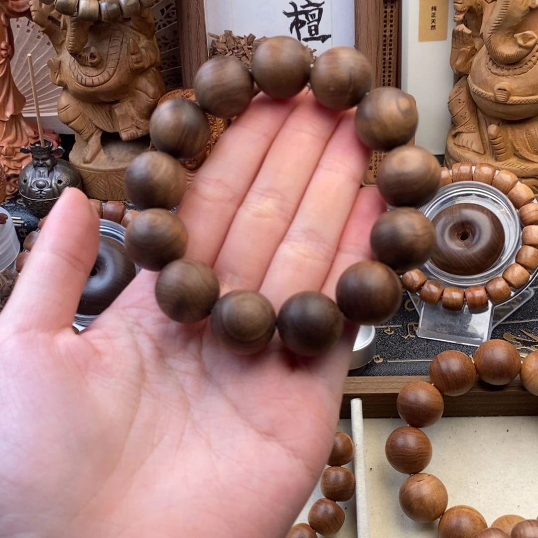 檀香木手串/手链迈索尔，老山檀，焦糖1.8