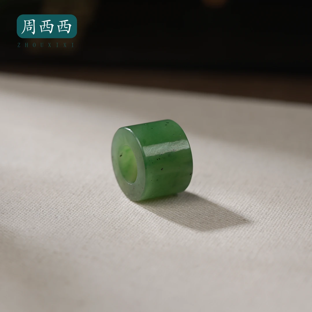 周西西精美珠宝碧玉桶珠吊坠1.1*1.6礼物气质百搭多样性发货19229