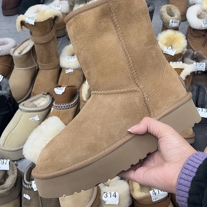 栗色厚底平口36-1