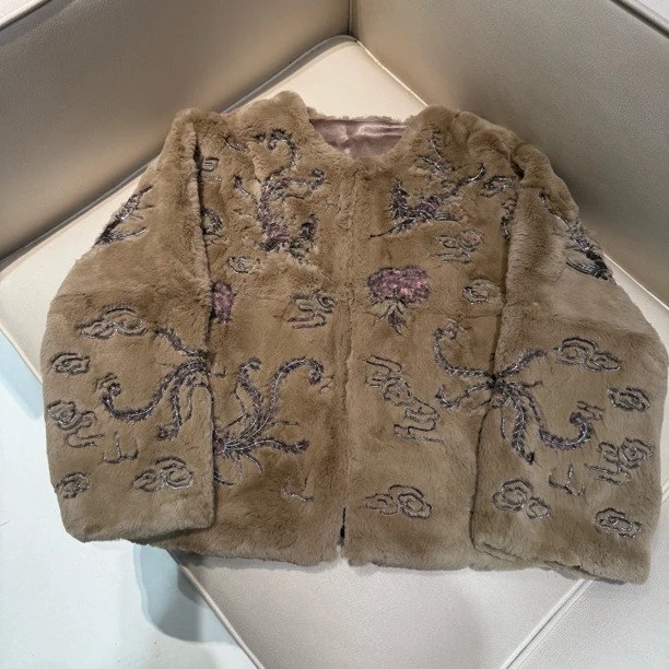 5953《晚晚推荐》新中式新款高奢红人同款重工刺绣外套