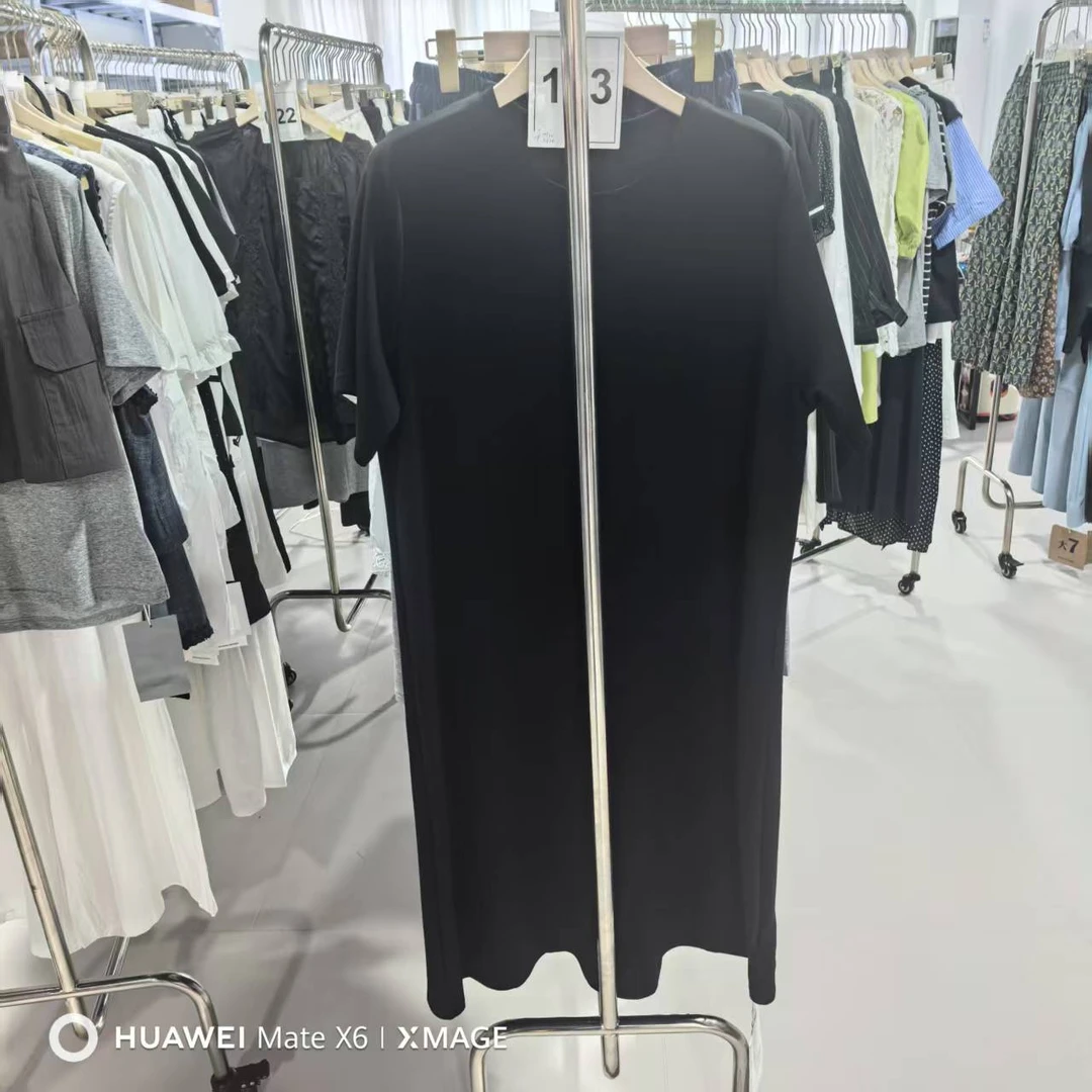 183-夏季短袖圆领修身型青年水洗T恤瑜伽黑色