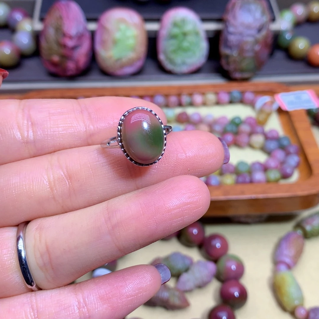 玛瑙戒指/指环银S925镶嵌?****?盐源