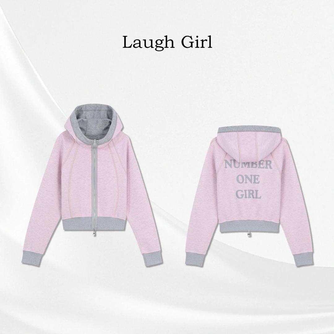 楚楚君 Laugh girl【元气外套】连帽百搭两面穿卫衣外套WL531101J