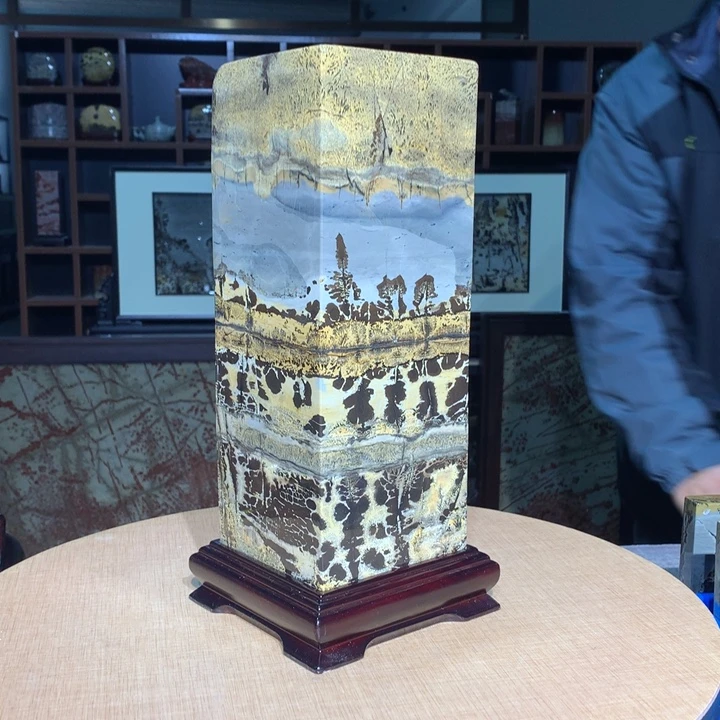 广西国画石摆件，收藏观赏