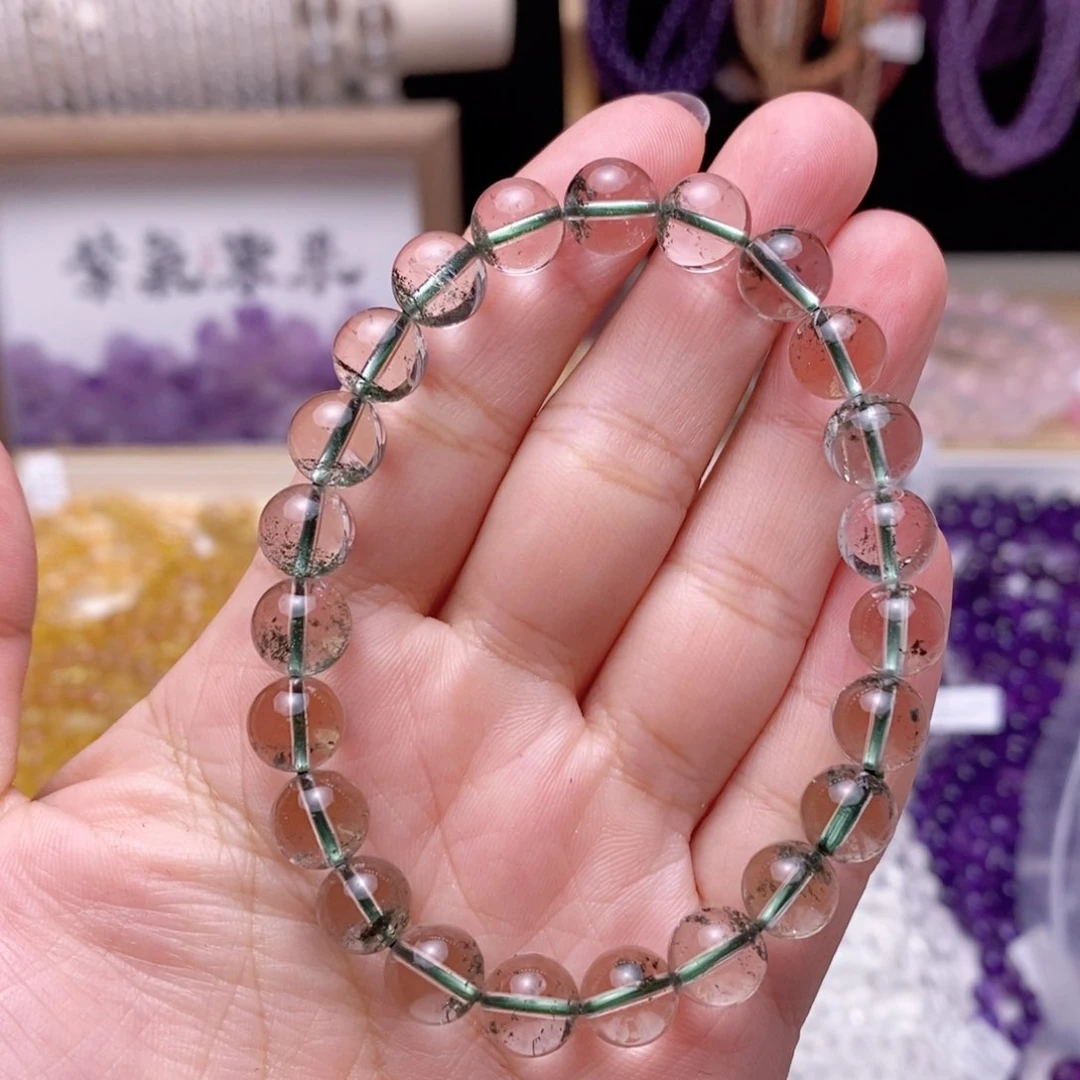 水晶手链未镶嵌甜**唷绿幽灵卡8.9