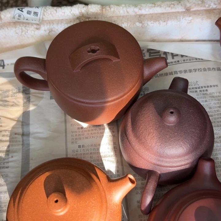 冬***青紫砂茶壶紫泥汉瓦200cc