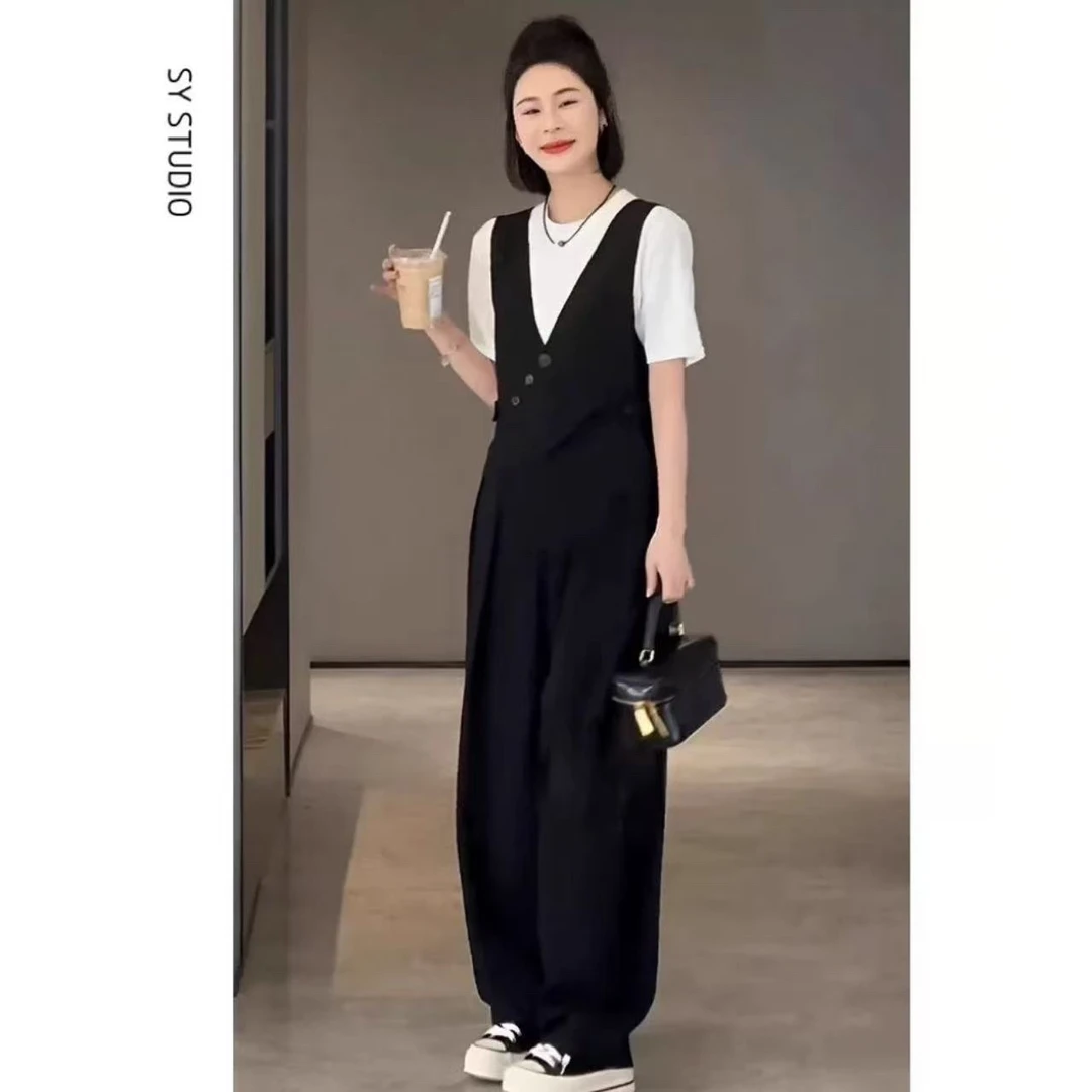 【欧洲站】不规则马甲西装连体裤