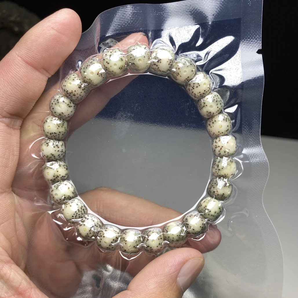 【新手入门款】星月菩提石玉料糯冰 9*8老型单圈