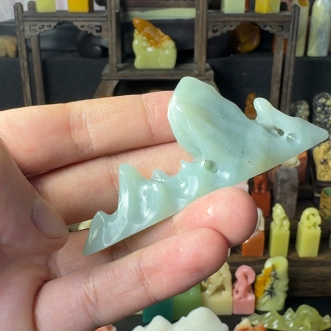 青田石印石云南天青蓝