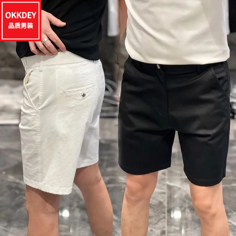 夏季薄款透气休闲短裤男士高级感时尚简约五分裤潮流百搭外穿中裤