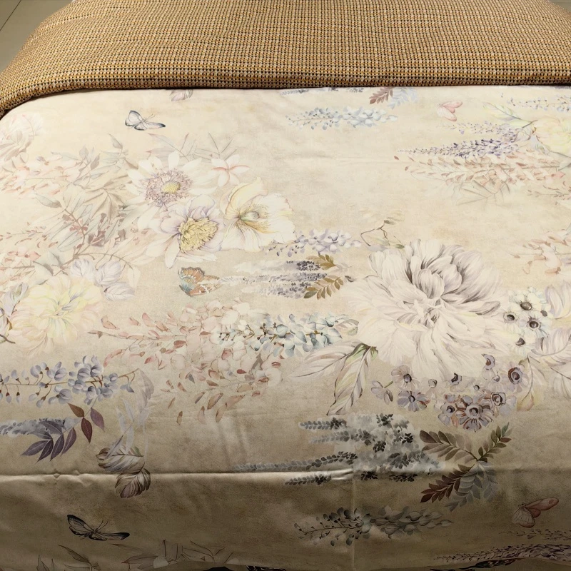 【花戒指】精选！数码印花纯棉被罩—春序曲黄