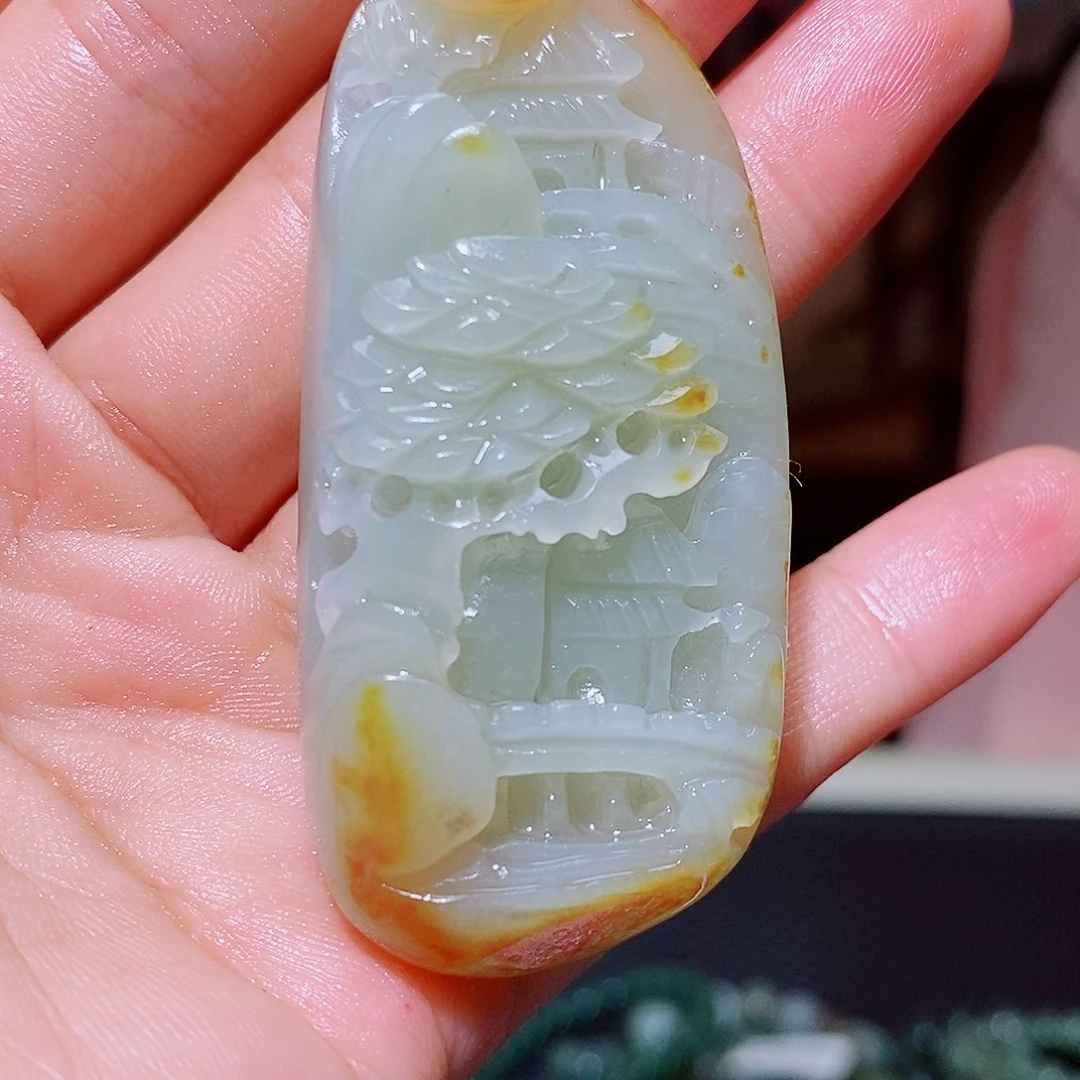 颈饰未镶嵌和田玉