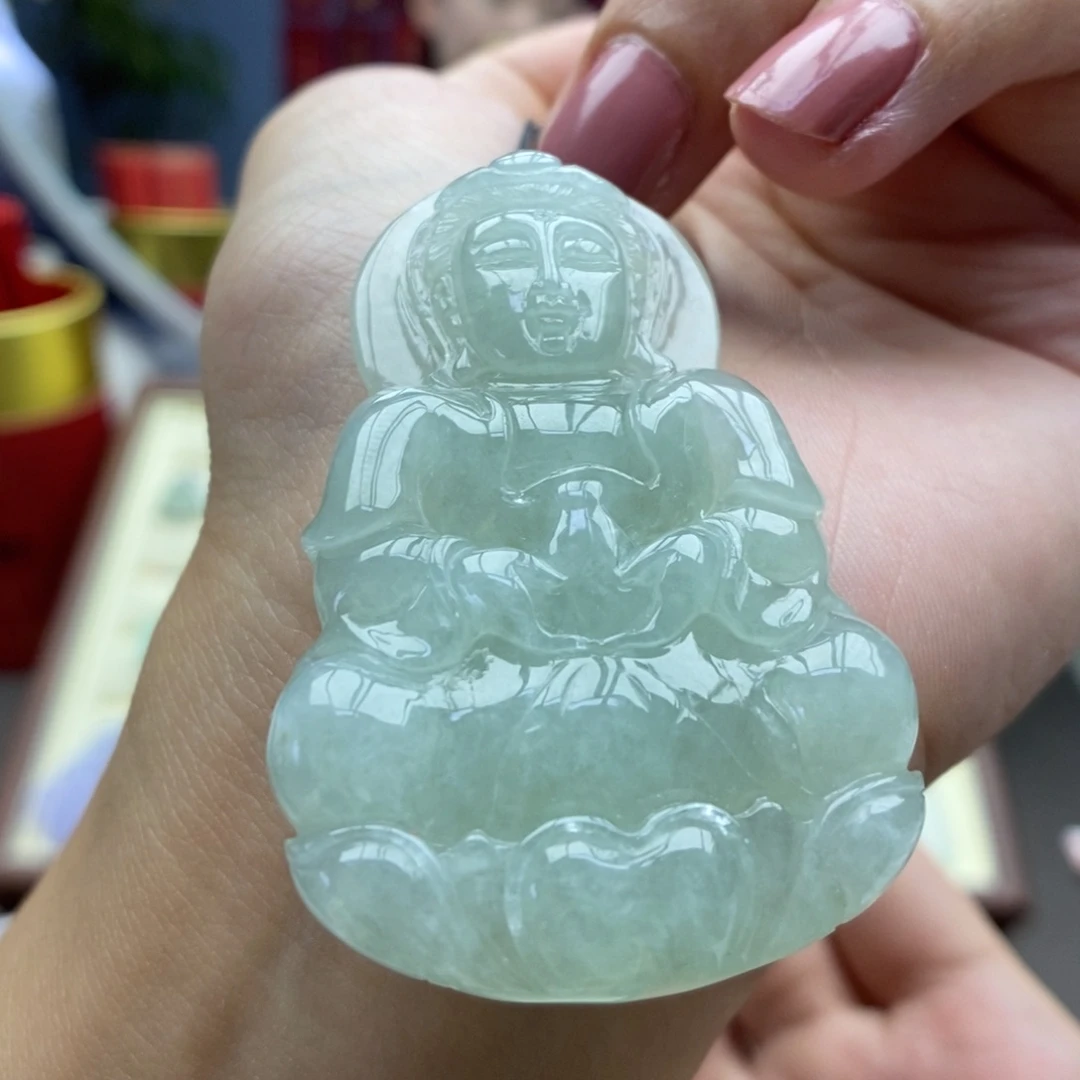 翡翠未镶嵌颈饰吊坠2
