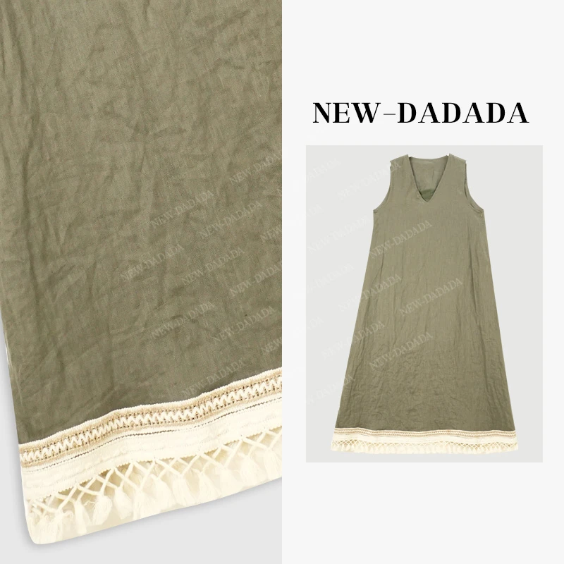 利达 NEW DADADA【落日回音】时尚气质显瘦夏季女百搭连衣裙SHF3350