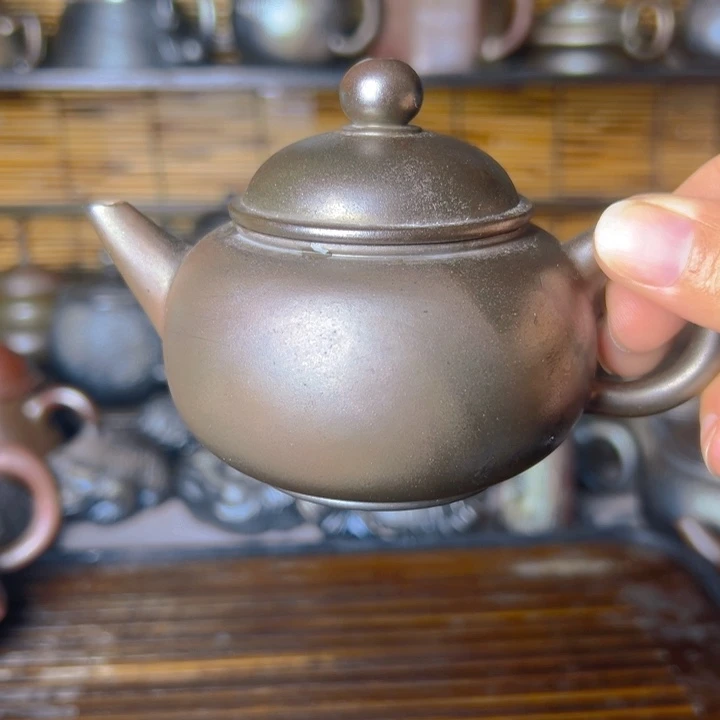 紫泥壶柴烧坭兴陶壶