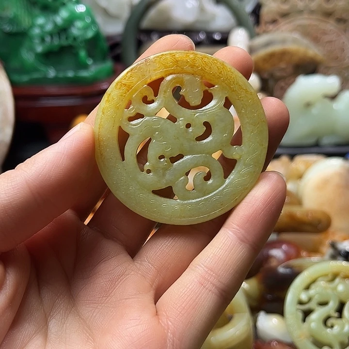 留***夏和田玉未镶嵌挂件