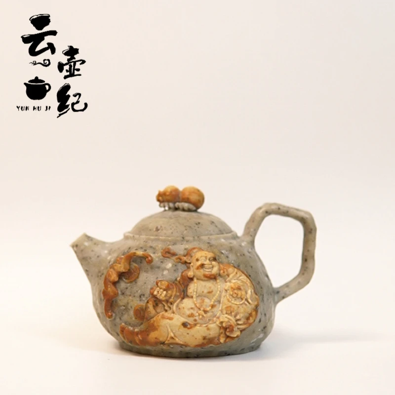 云壶纪 ｜布袋和尚 弥勒佛冰碛玉手工雕刻亲切感禅机吉祥慈悲