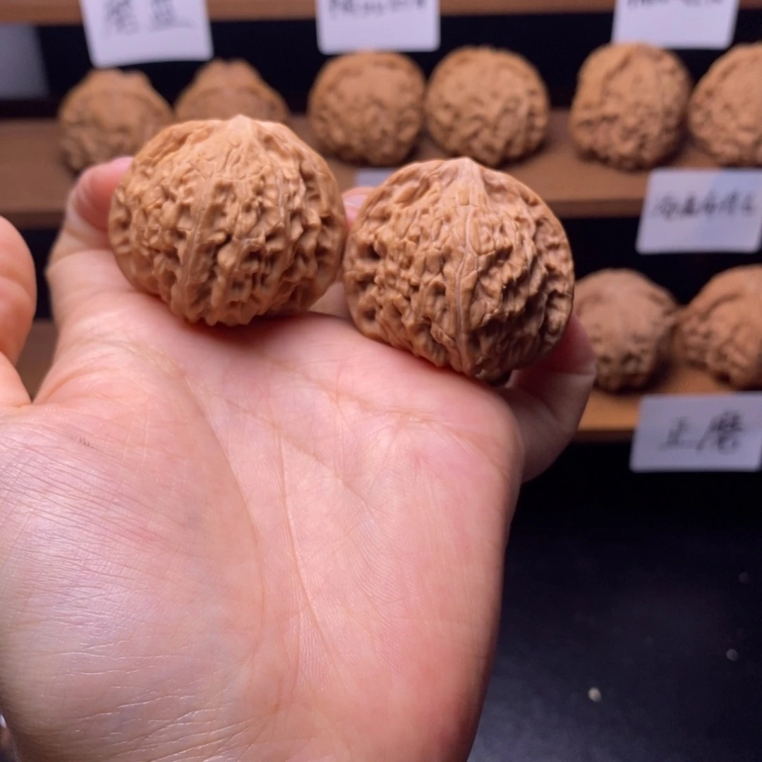 文玩核桃把件磨盘38尺全品10号