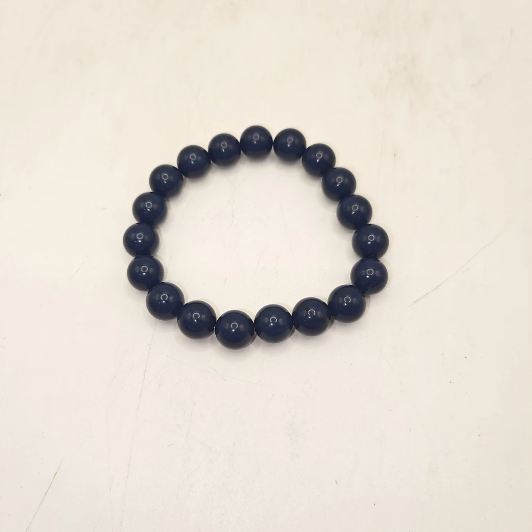 7号H119杉蓝色10mm圆珠手串