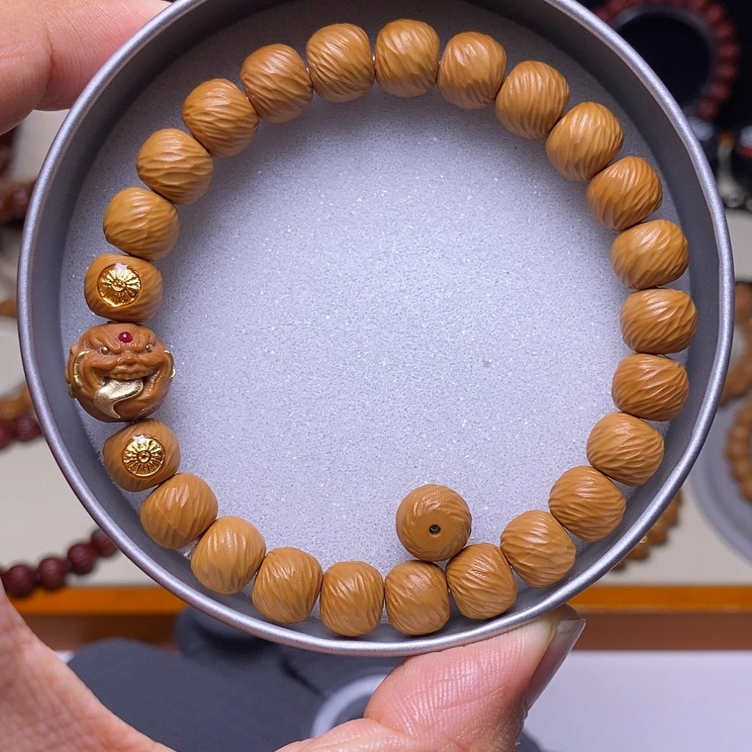 手串猴头核桃舔僧精工千刃云锦尺寸9+全品
